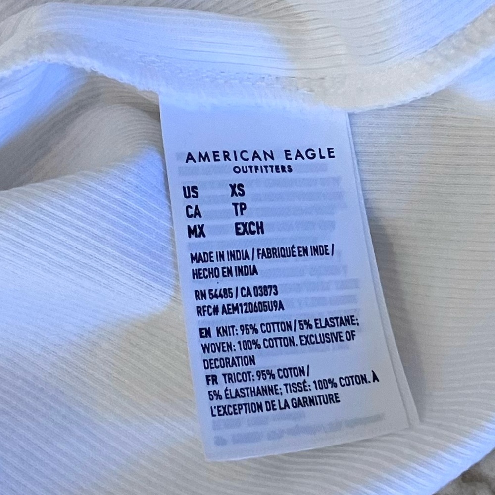 American Eagle White Mini Dress Sz XS. - Picture 9 of 9